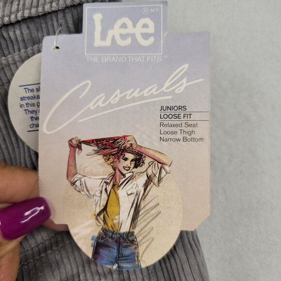 80s Vintage Deadstock Lee Rider II Jr London Loose Fit Cord 11 Med Union Made - Picture 7 of 16